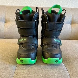 Burton Snowboard Boots, Black, Toddler Size 10